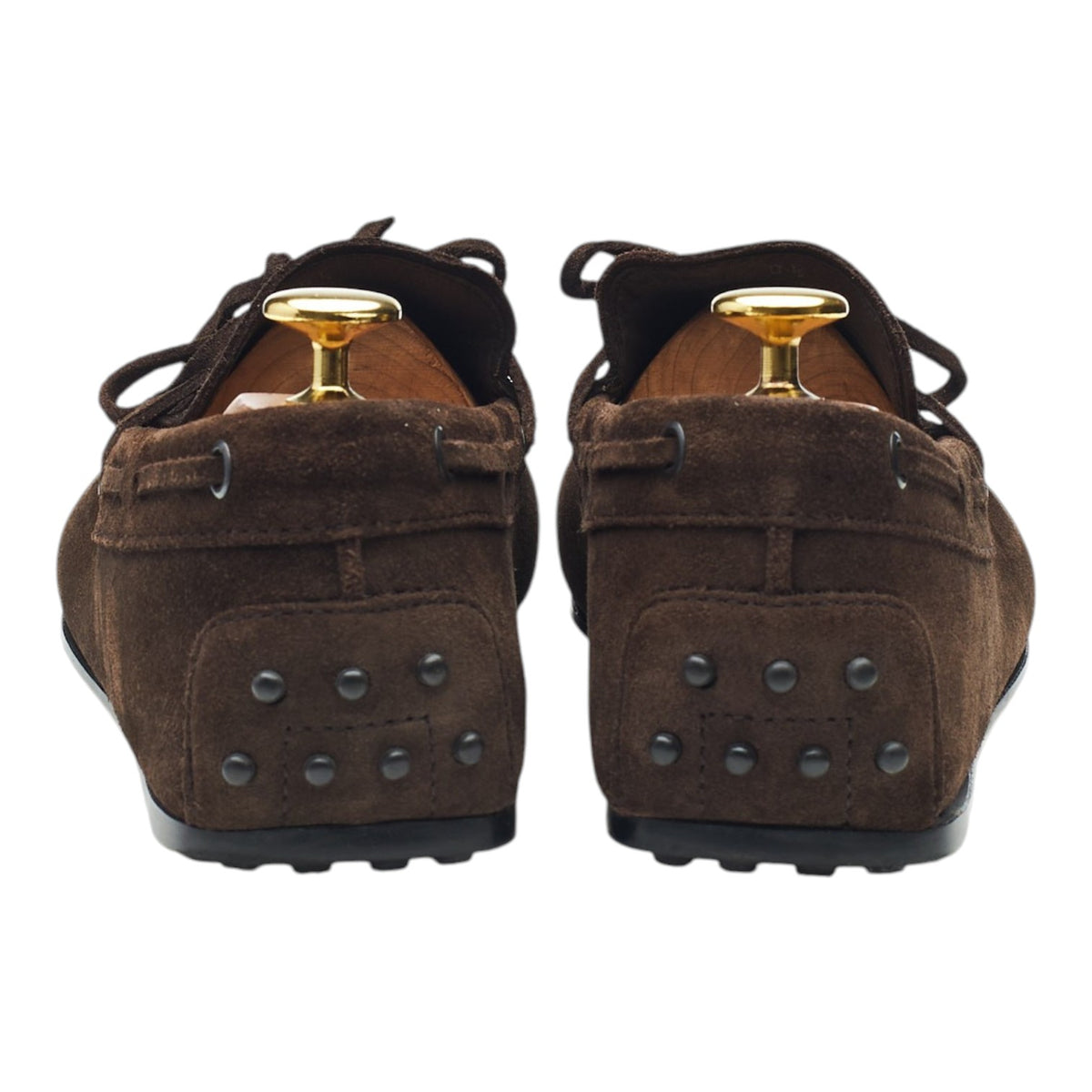Gommino Dark Brown Suede Driving Loafers UK 8.5