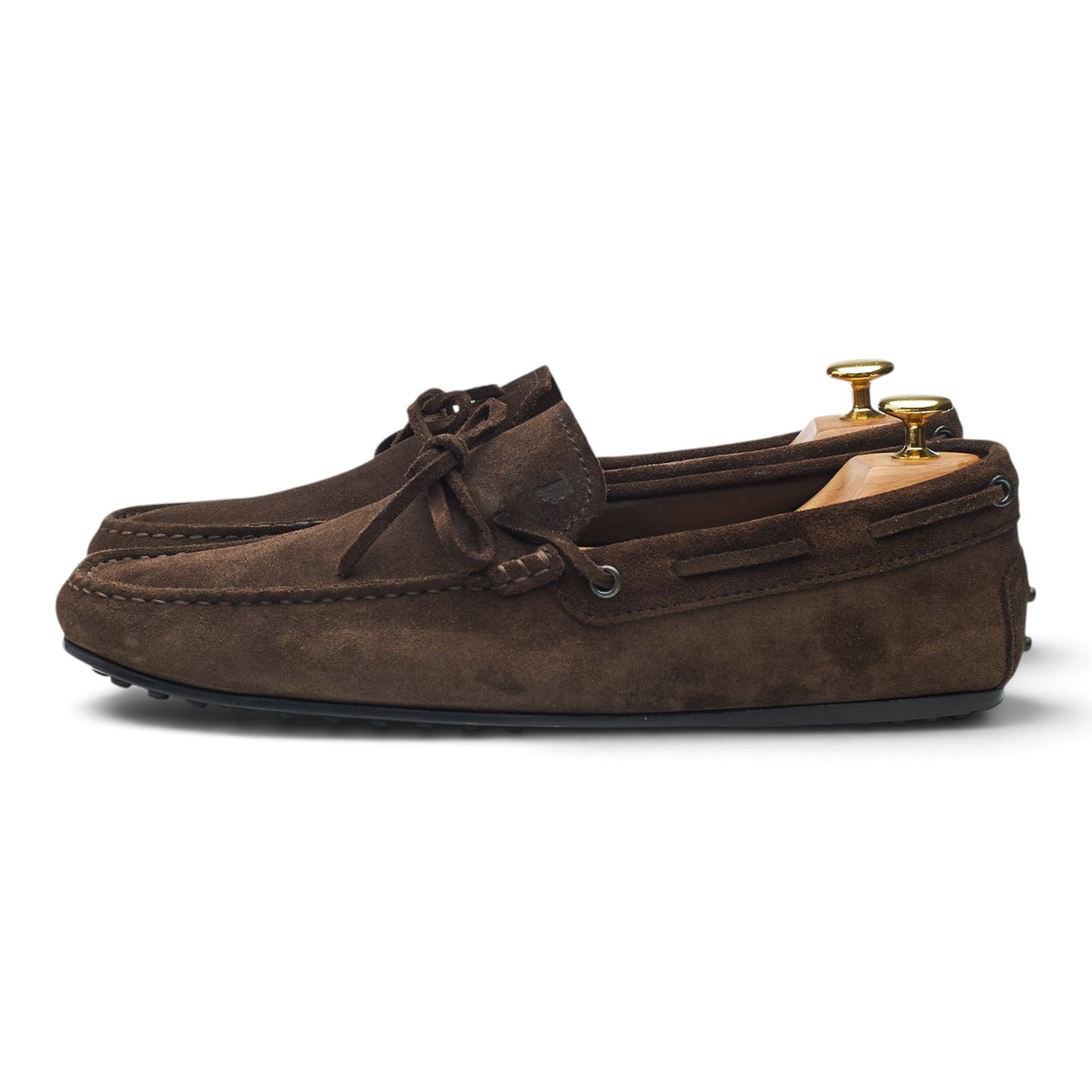 Gommino Dark Brown Suede Driving Loafers UK 8.5
