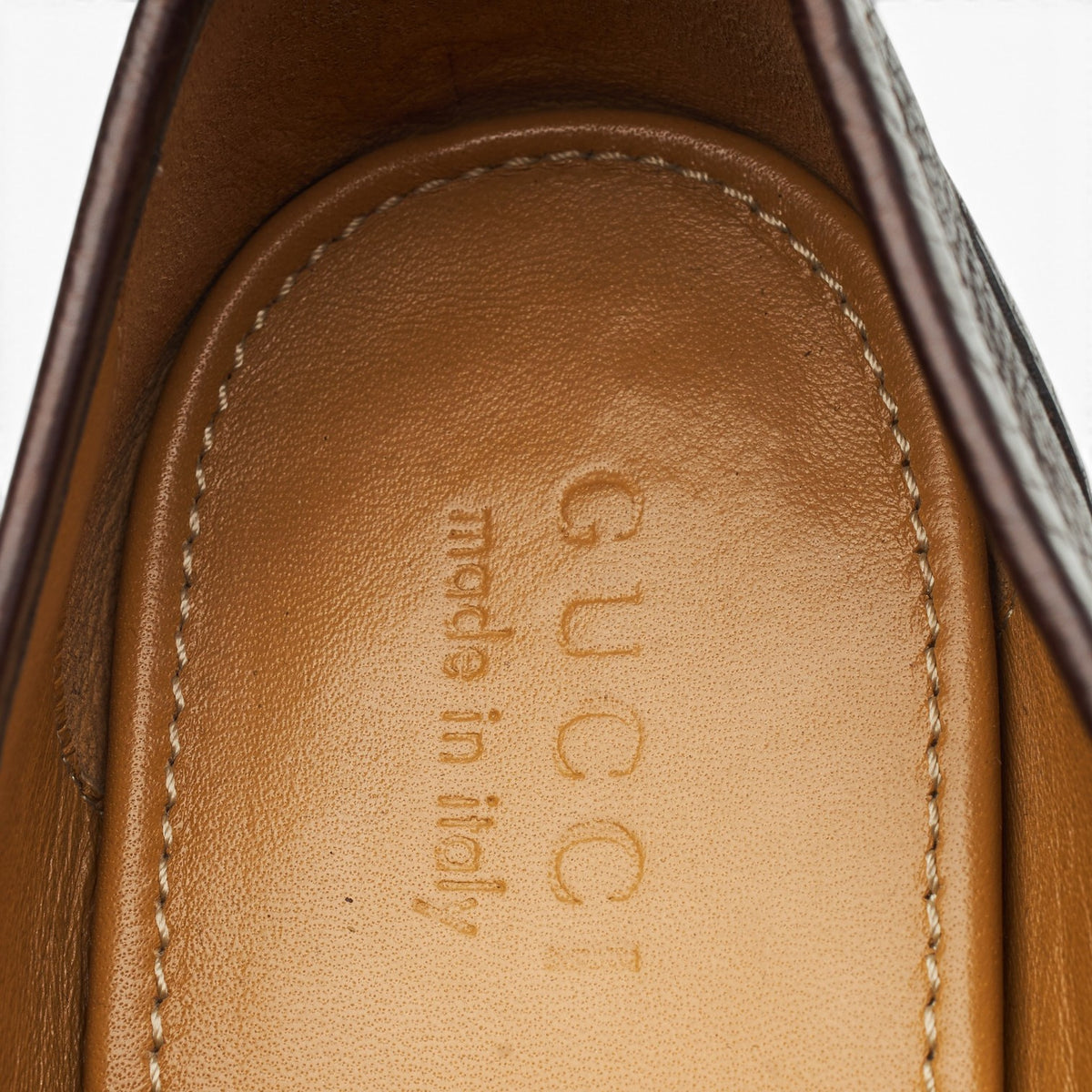 Dark Brown Grain Leather Horsebit Loafers UK 8.5