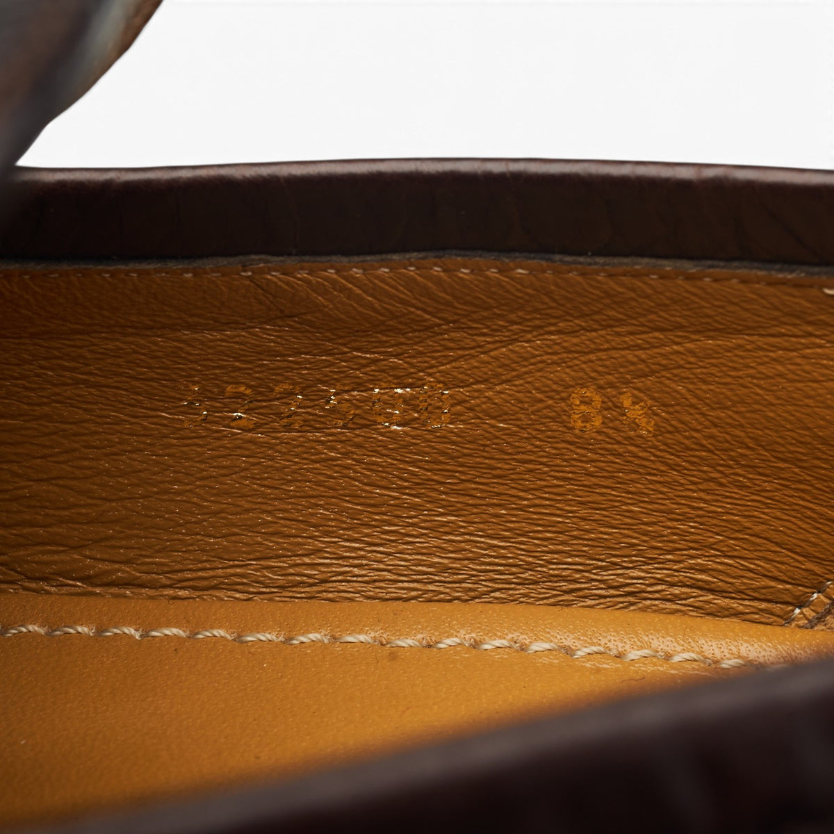 Dark Brown Grain Leather Horsebit Loafers UK 8.5