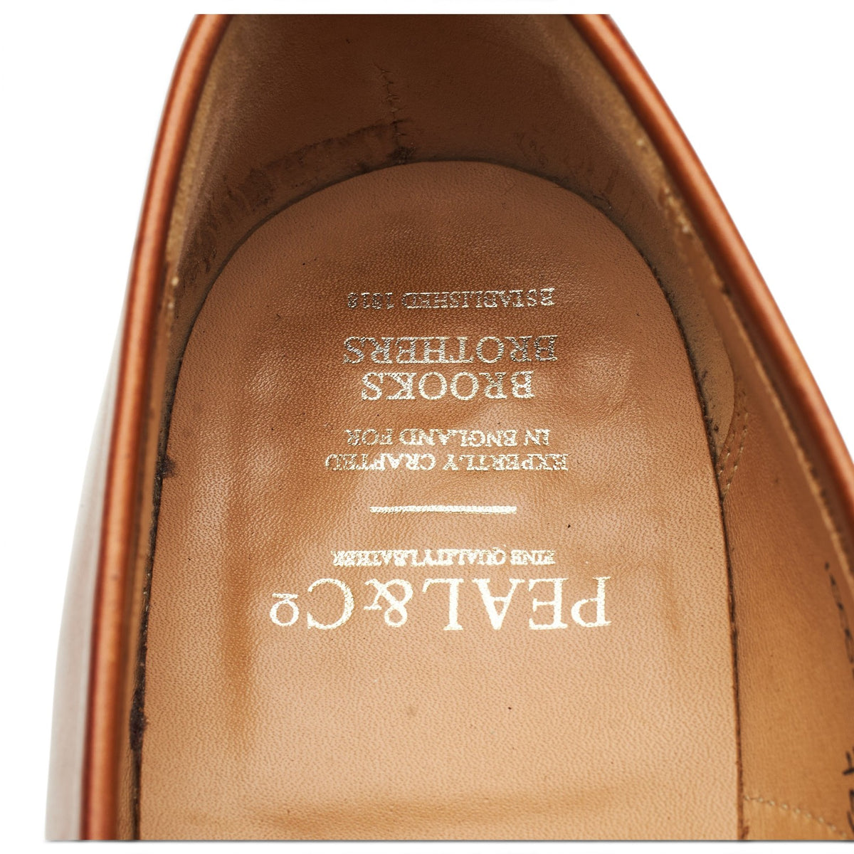 Peal & Co. Tan Brown Leather Loafers UK 8.5 US 9.5 D