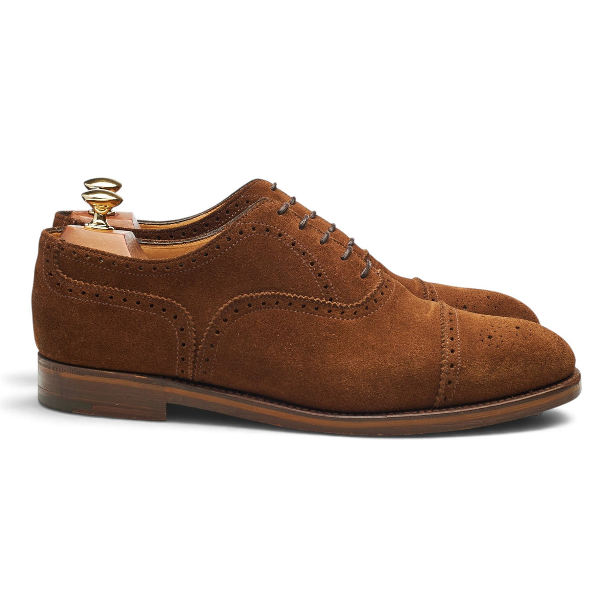 'Cranford 2' Snuff Brown Suede Oxford Brogues UK 9 G