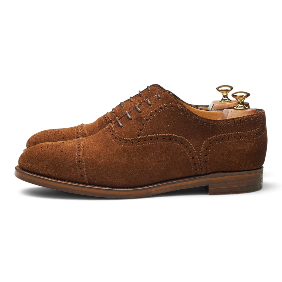 'Cranford 2' Snuff Brown Suede Oxford Brogues UK 9 G