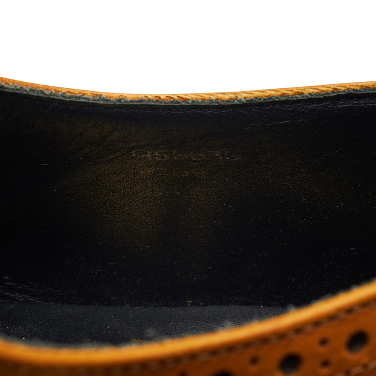 'Francis' Tan Brown Leather Derby Brogues UK 10