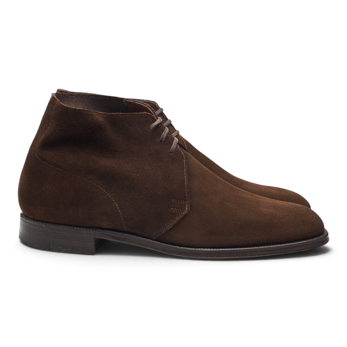 'Chukka' Dark Brown Suede Unlined Chukka Boots UK 8.5 E
