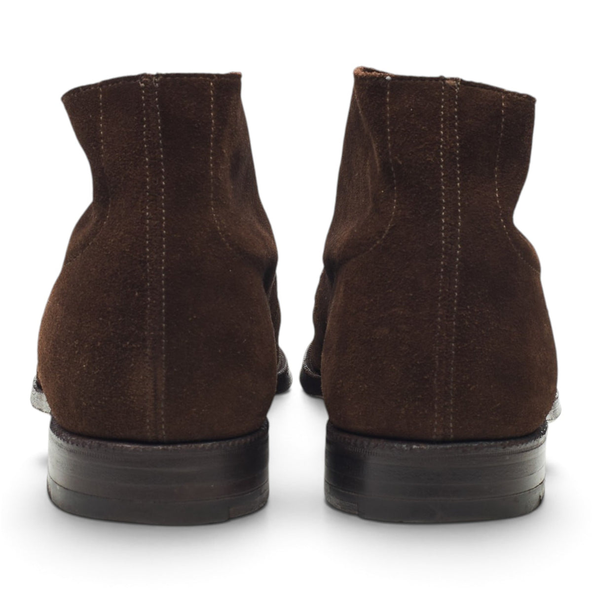 'Chukka' Dark Brown Suede Unlined Chukka Boots UK 8.5 E