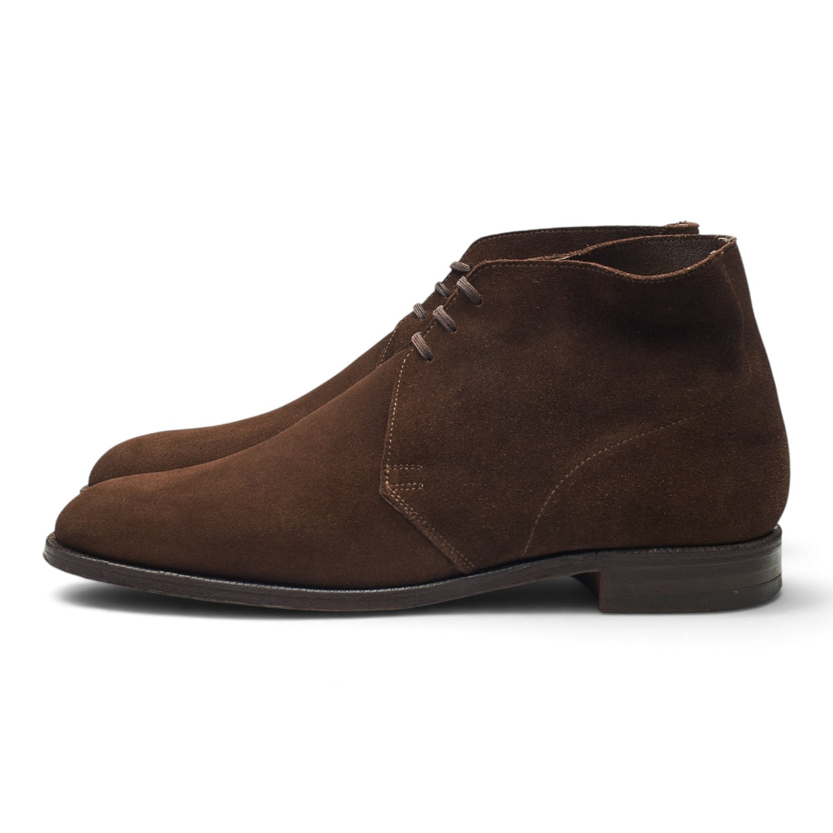 'Chukka' Dark Brown Suede Unlined Chukka Boots UK 8.5 E
