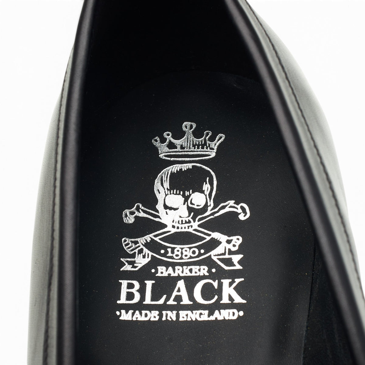'Wolfe' Black Leather Bit Loafers UK 9.5