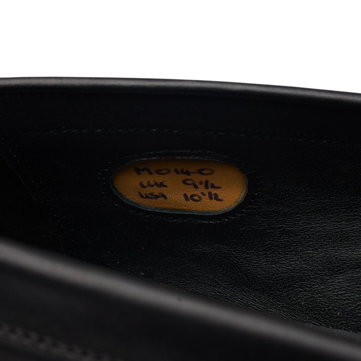 'Wolfe' Black Leather Bit Loafers UK 9.5