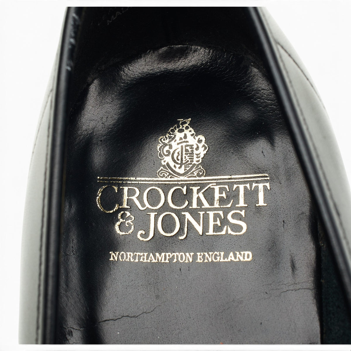 'Teign' Black Leather Loafers UK 8 E