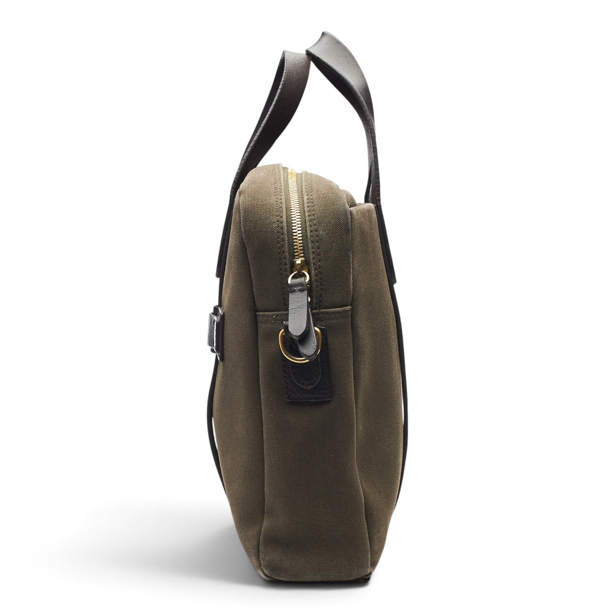 'M/S Endeavour' Brown Canvas Briefcase