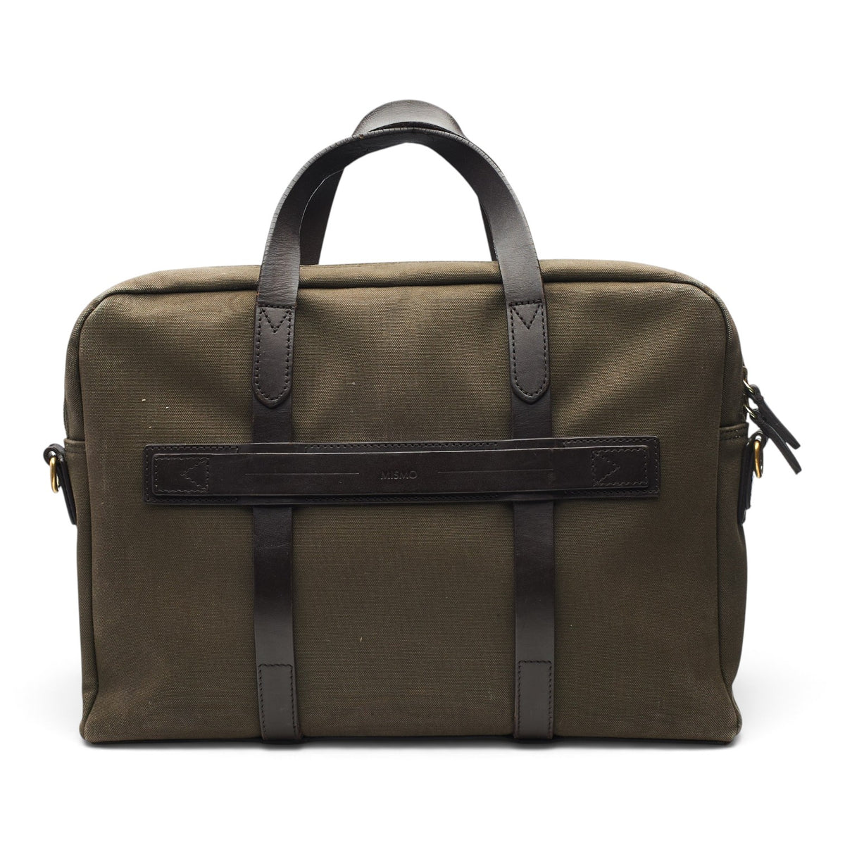 'M/S Endeavour' Brown Canvas Briefcase