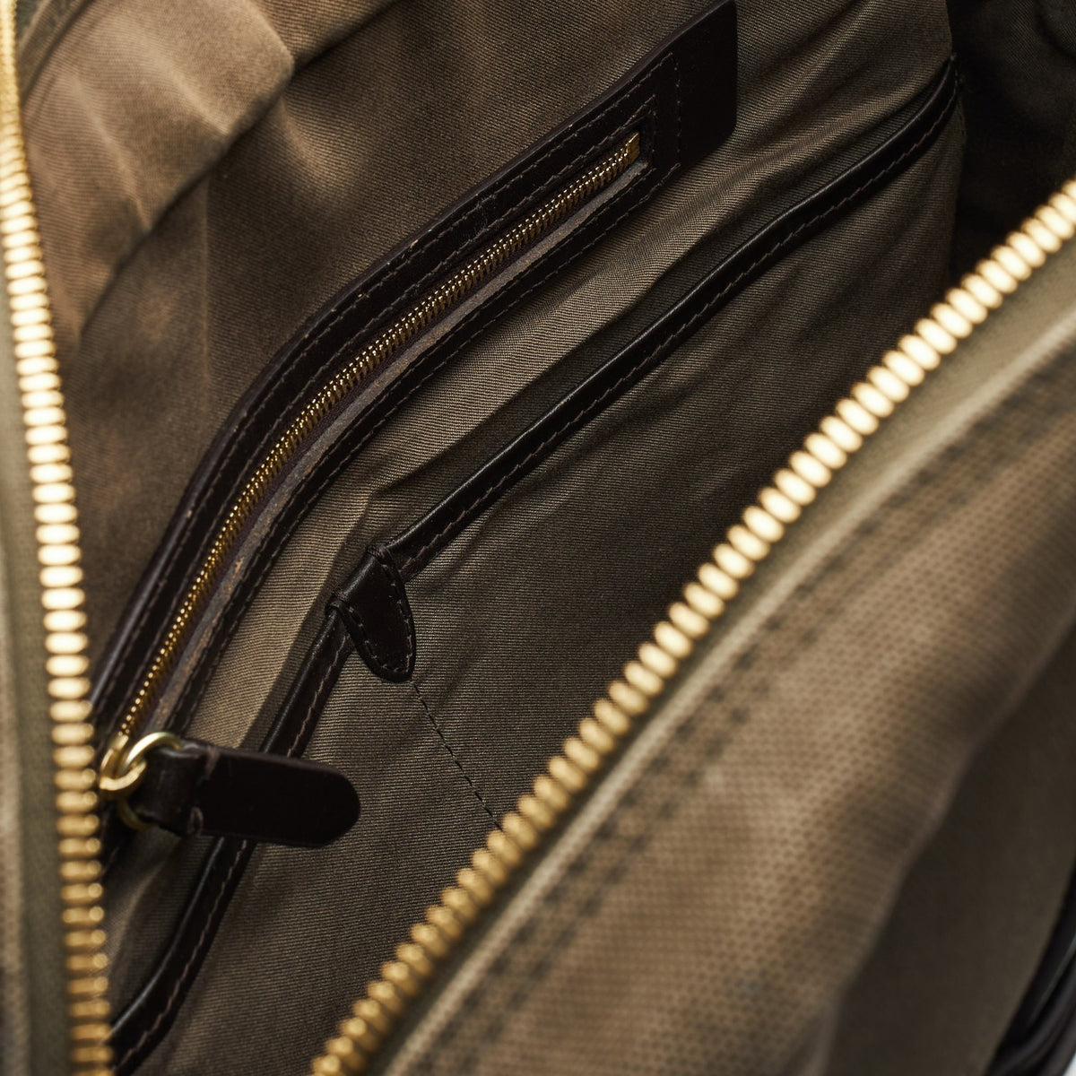 'M/S Endeavour' Brown Canvas Briefcase