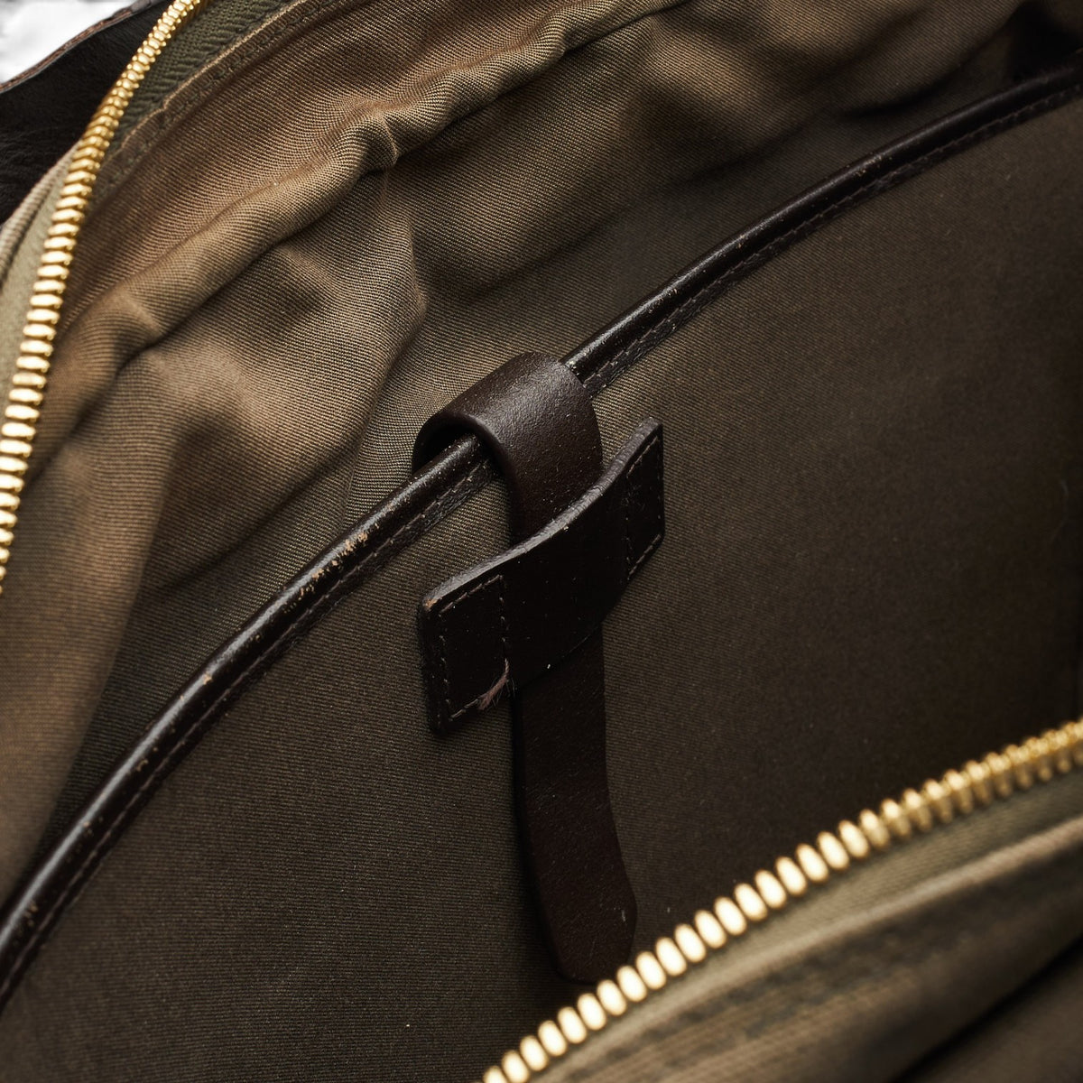 'M/S Endeavour' Brown Canvas Briefcase
