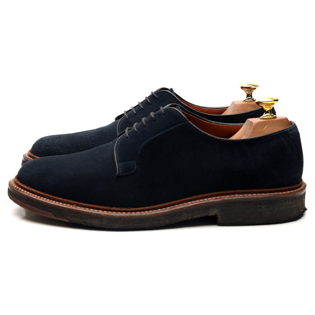 &#39;M5405&#39; Navy Blue Suede Derby UK 8 US 8.5 E