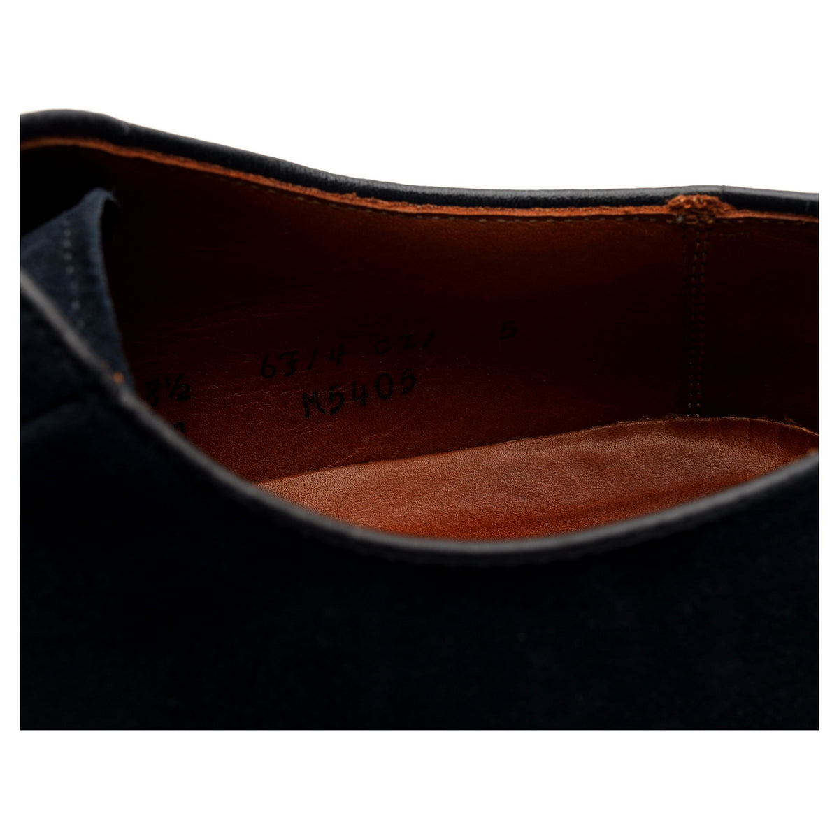 &#39;M5405&#39; Navy Blue Suede Derby UK 8 US 8.5 E