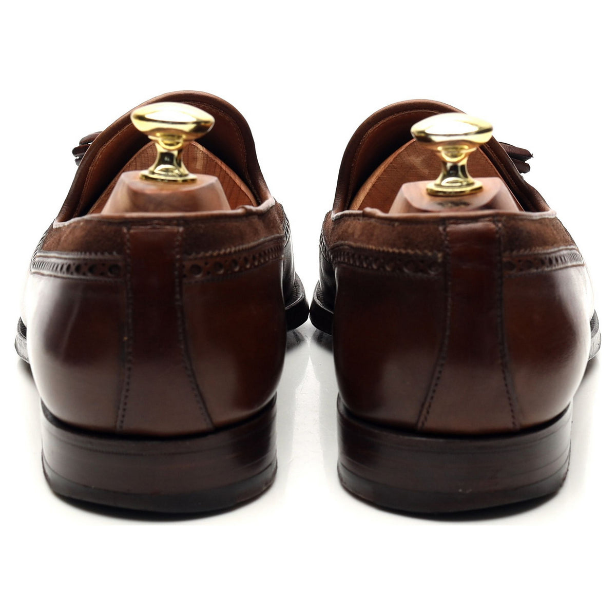 &#39;Chester&#39; Brown Leather Tassel Loafers UK 7.5 E