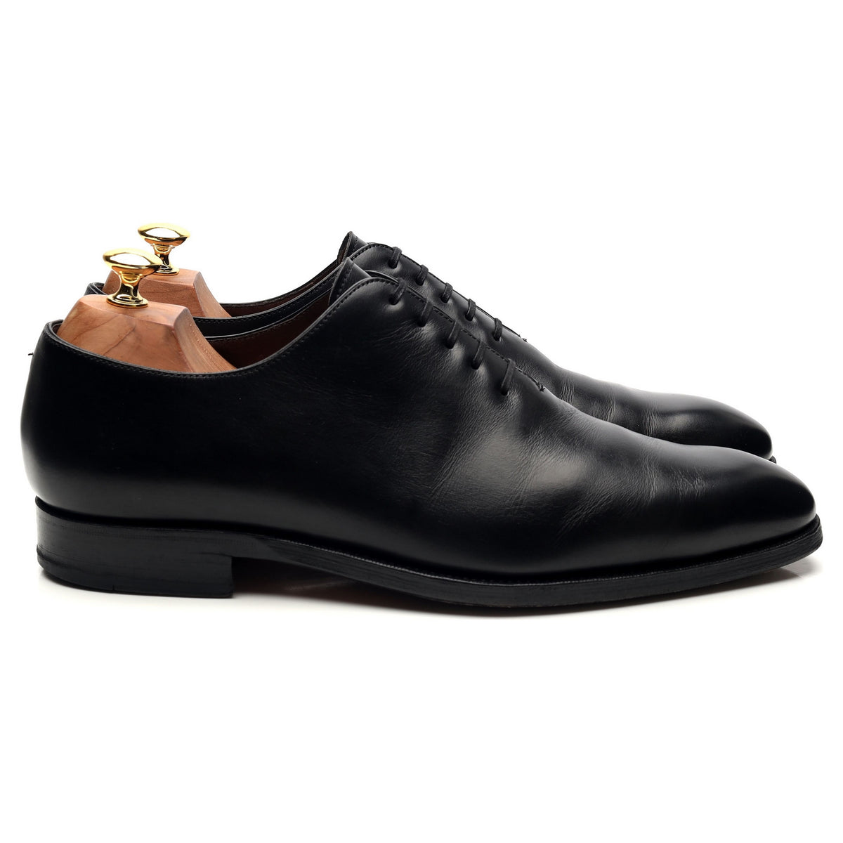 &#39;910&#39; Black Leather Wholecut Oxford UK 10 EE