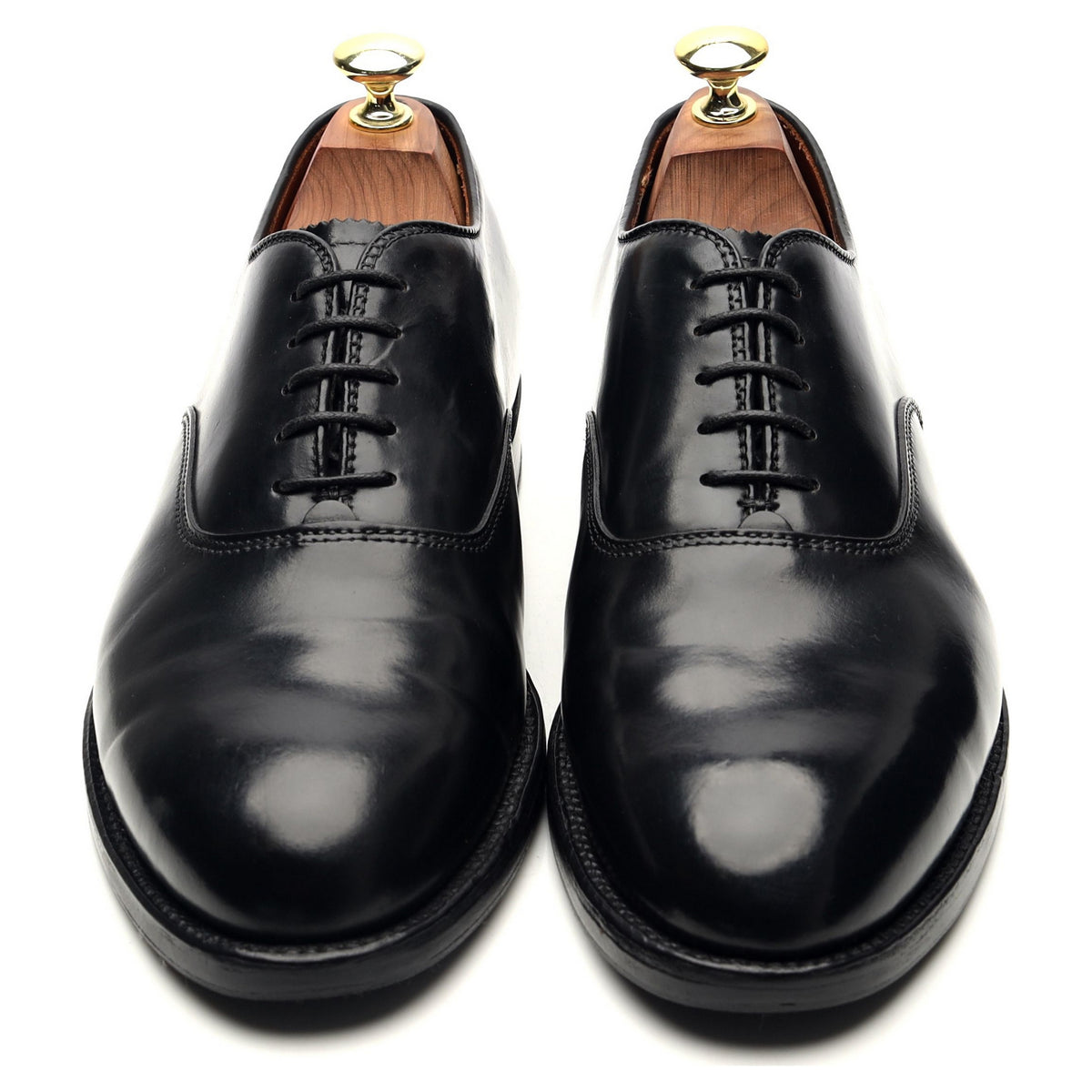 &#39;9341&#39; Black Cordovan Leather Oxford UK 7.5 US 8 D