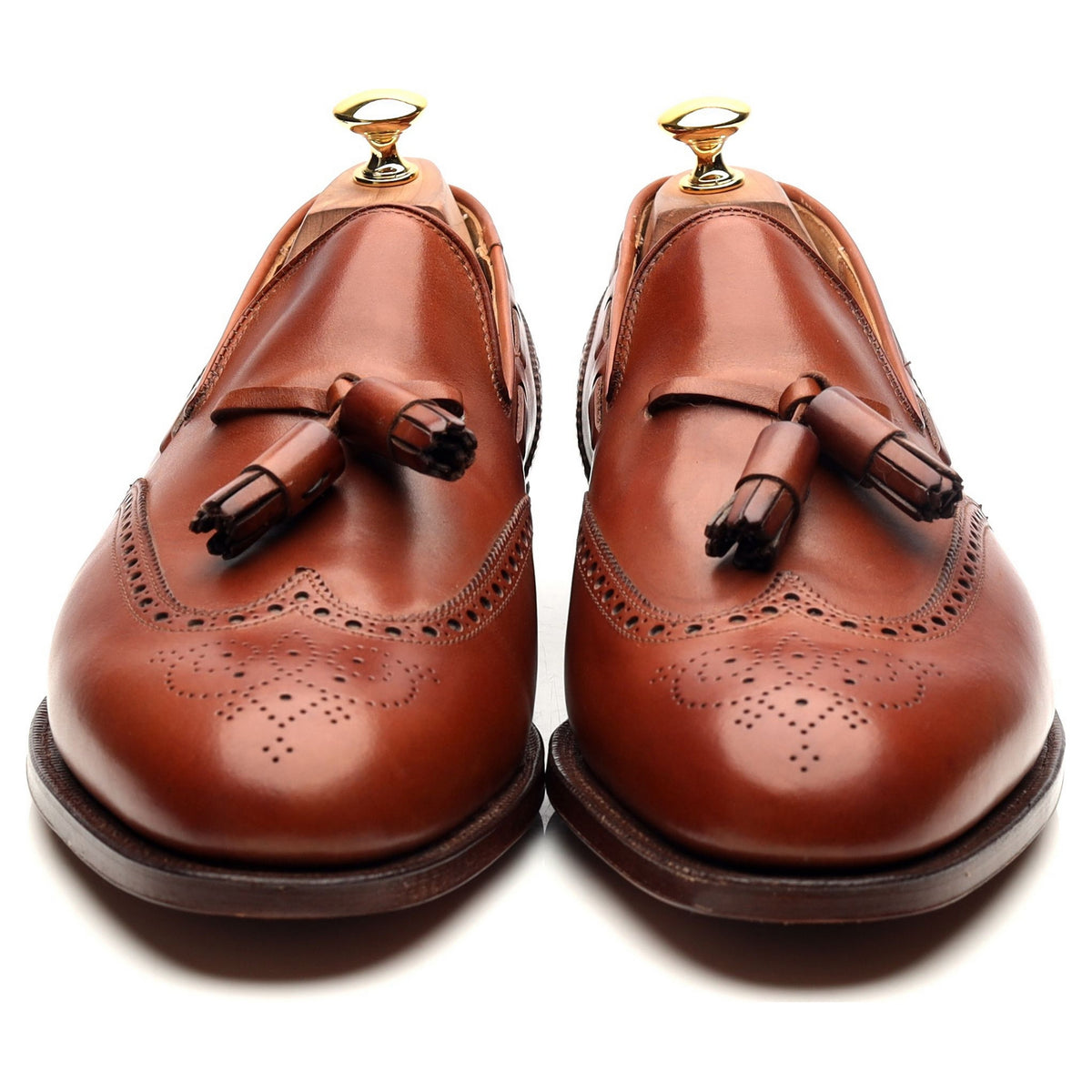 &#39;Lloyds&#39; Tan Brown Tassel Loafers UK 10 F