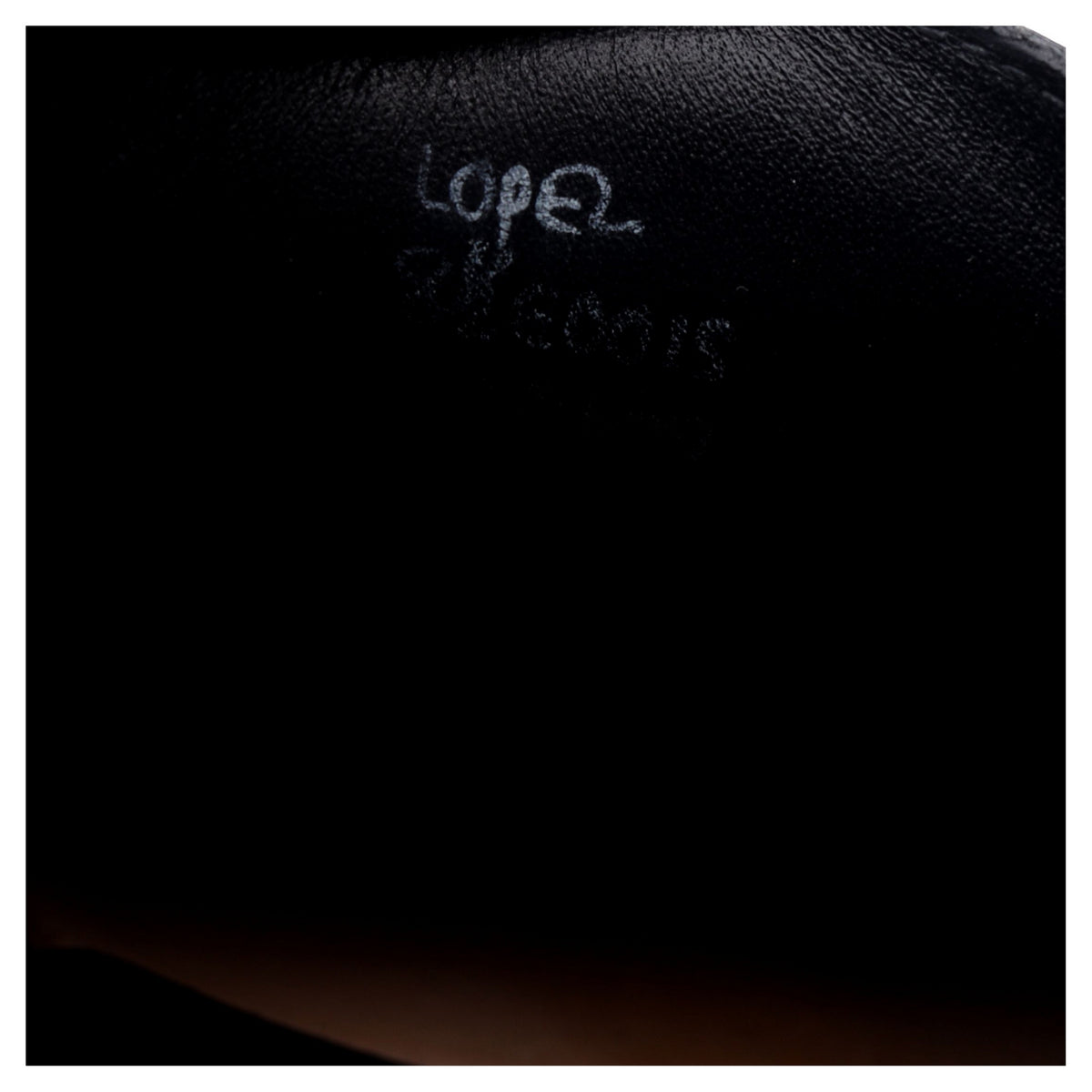 &#39;Lopez&#39; Black Leather Loafers UK 8.5 E