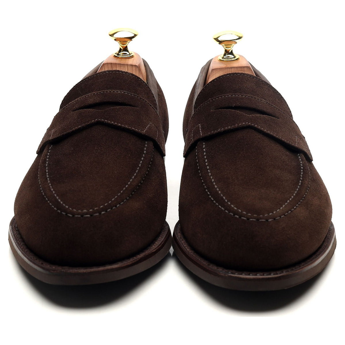 &#39;Sydney&#39; Dark Brown Suede Loafers UK 8 E