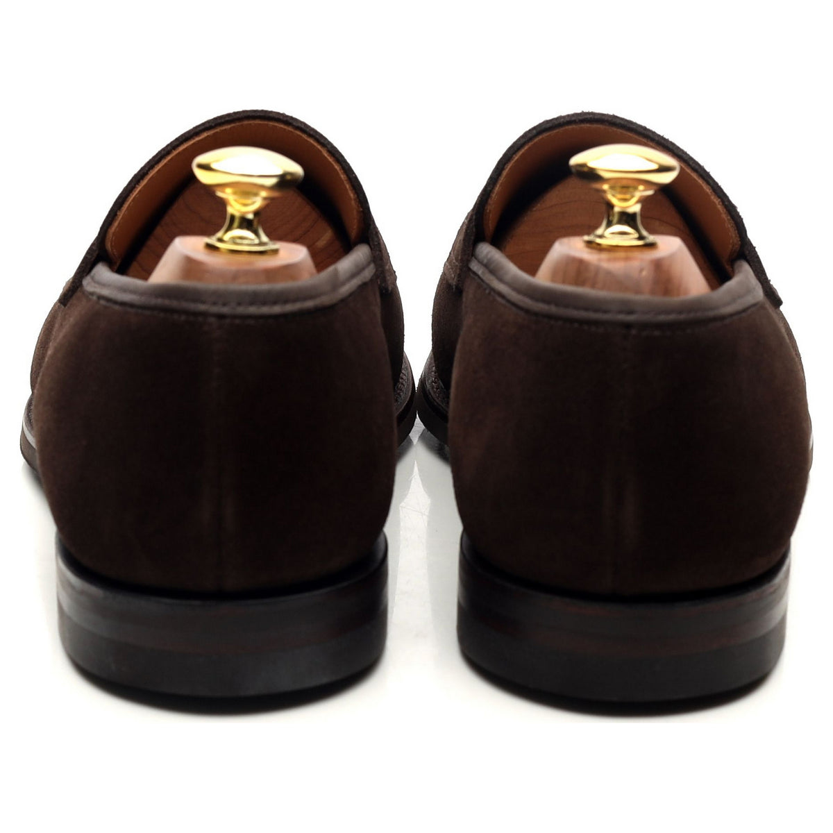 &#39;Sydney&#39; Dark Brown Suede Loafers UK 8 E