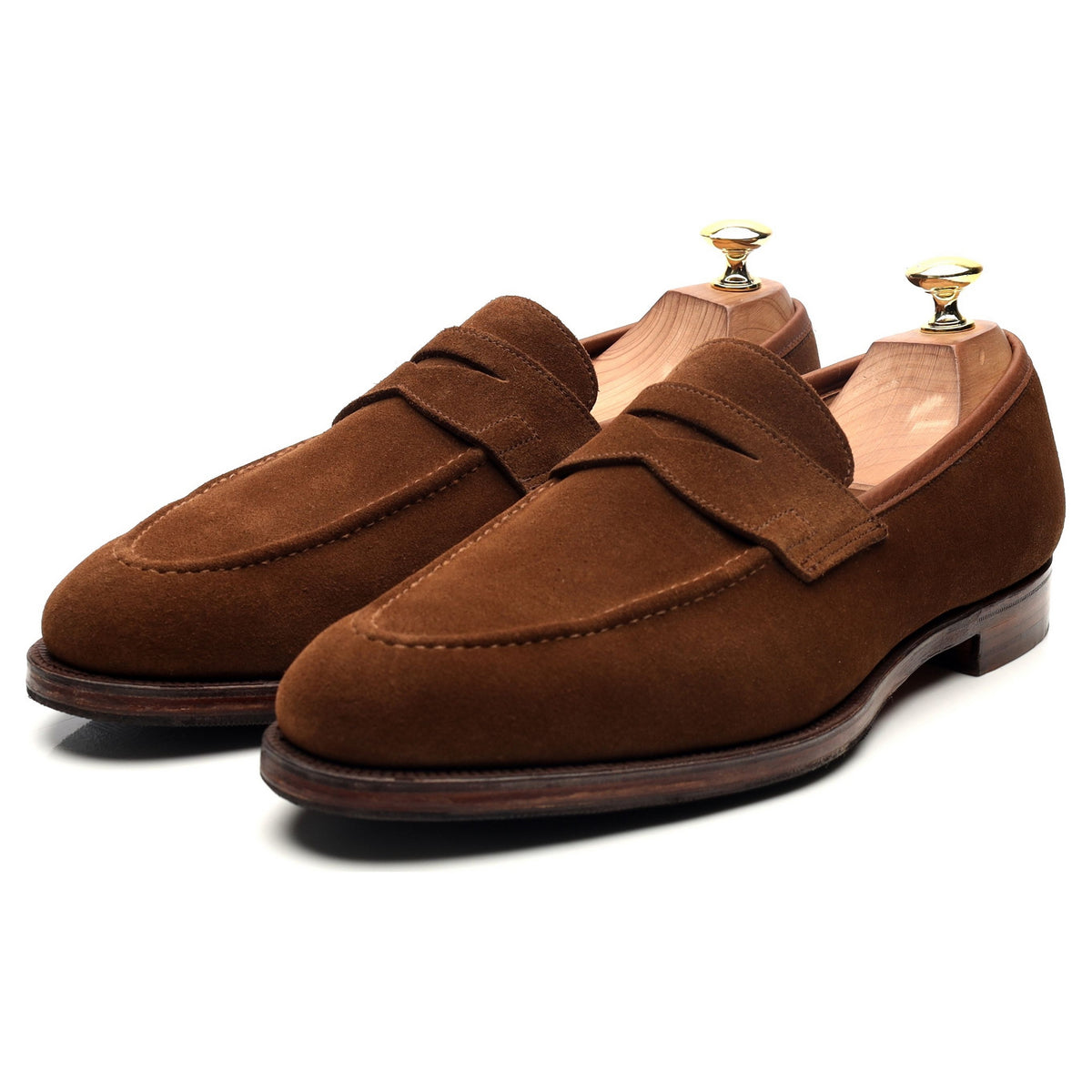&#39;Sydney&#39; Snuff Brown Suede Loafers UK 8 E