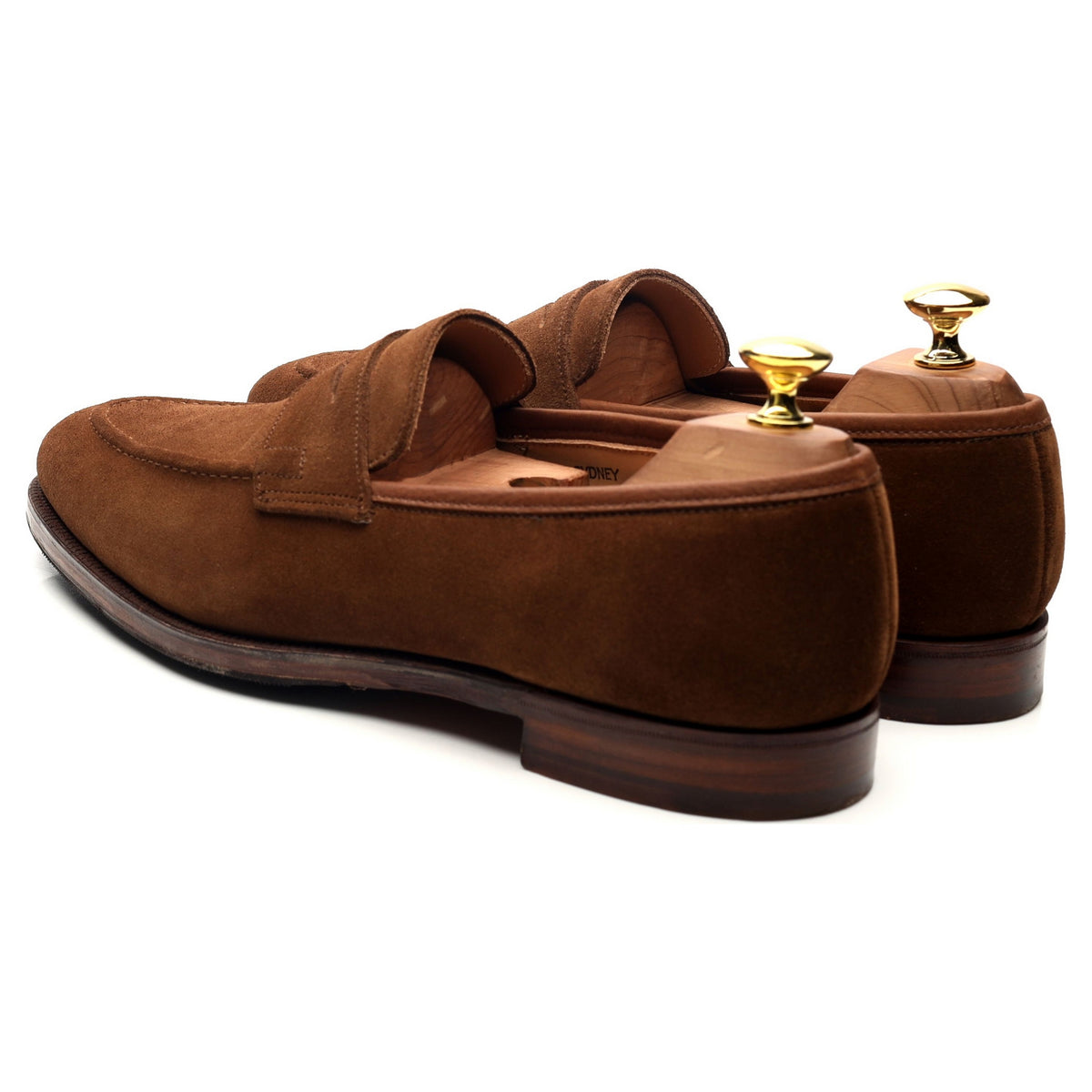 &#39;Sydney&#39; Snuff Brown Suede Loafers UK 8 E