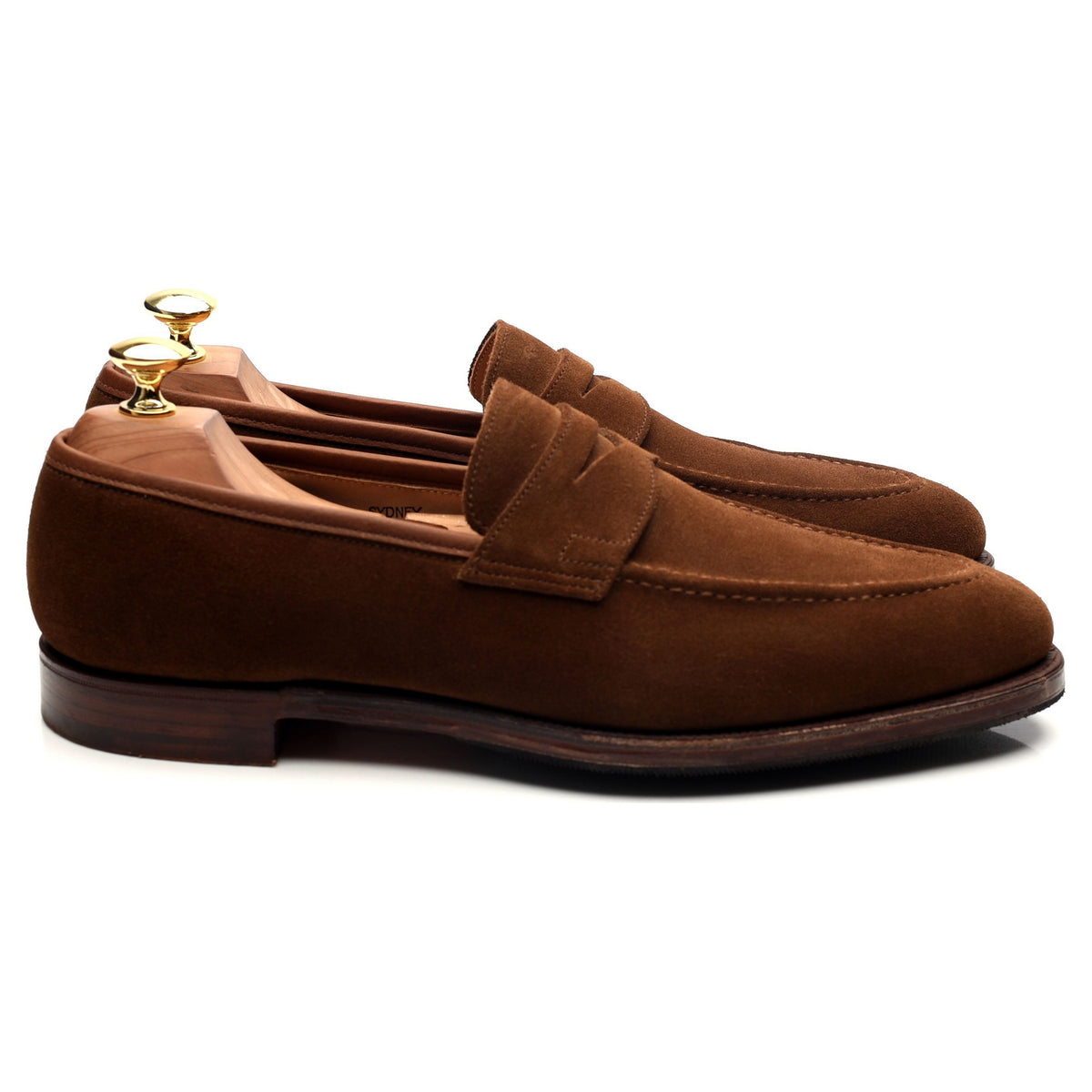 &#39;Sydney&#39; Snuff Brown Suede Loafers UK 8 E