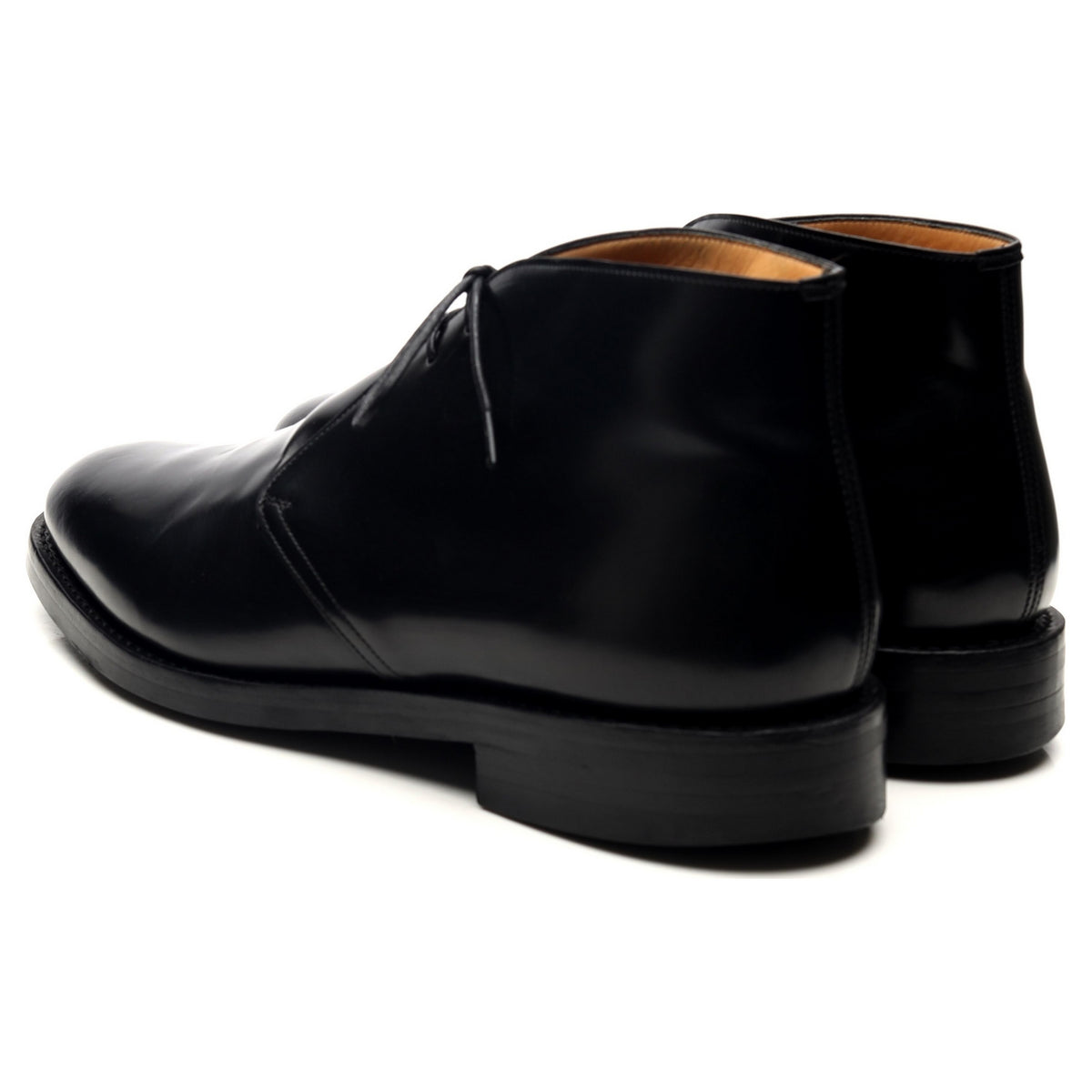&#39;Ryder 3&#39; Black Leather Chukka Boots UK 9 G