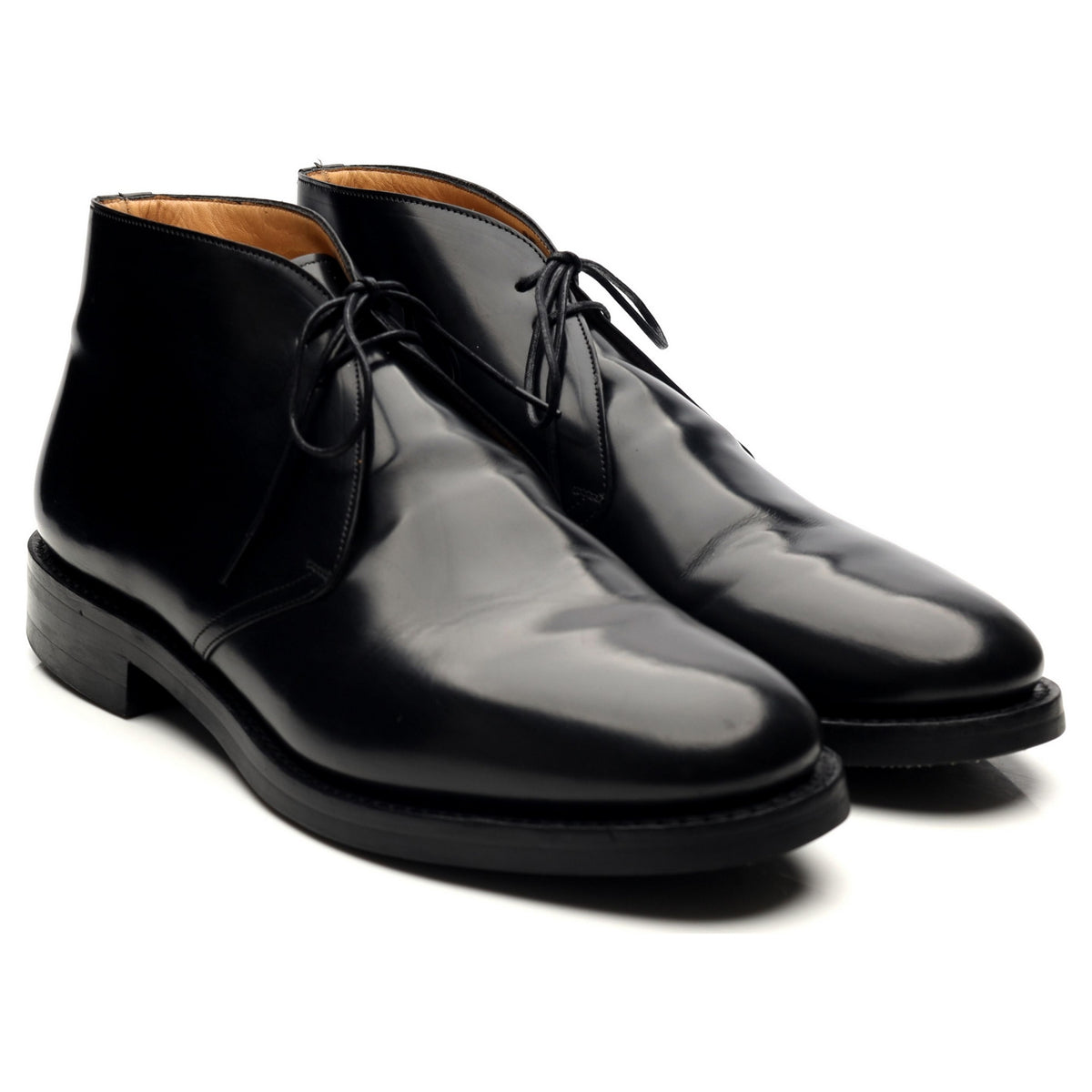 &#39;Ryder 3&#39; Black Leather Chukka Boots UK 9 G