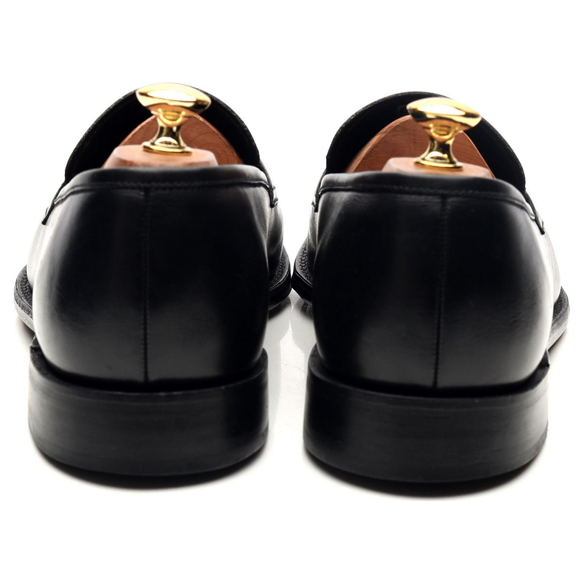 1880 &#39;Whitehall&#39; Black Leather Loafers UK 10 F