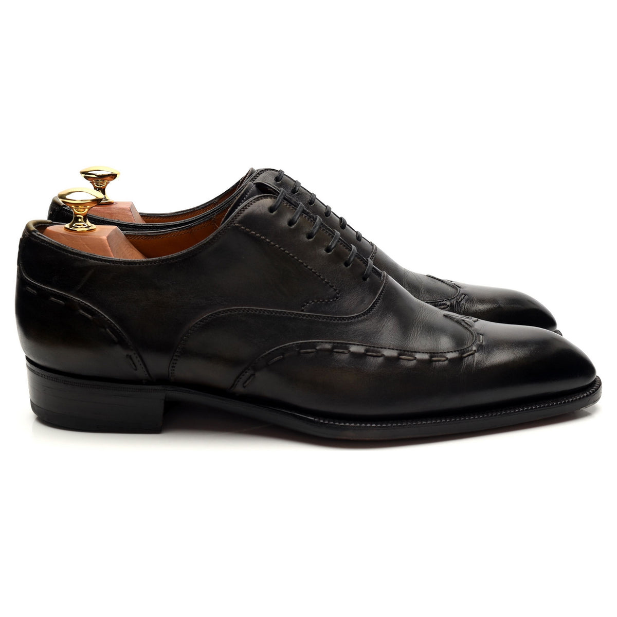 MTO Dark Green Leather Oxford UK 9.5