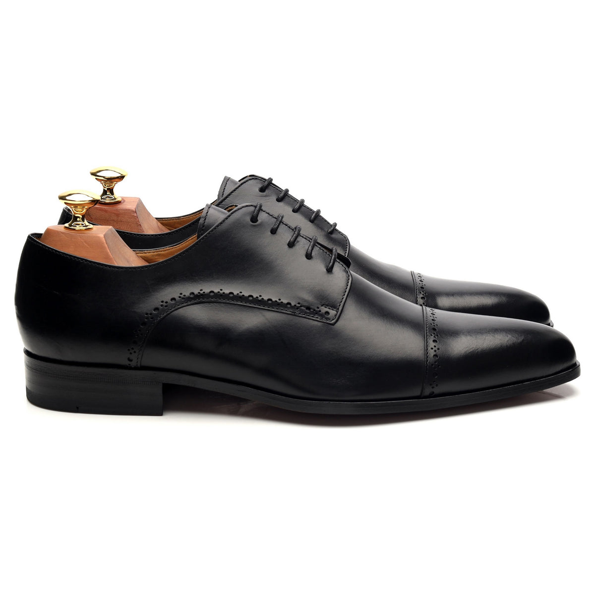 &#39;Montana&#39; Black Leather Derby UK 9