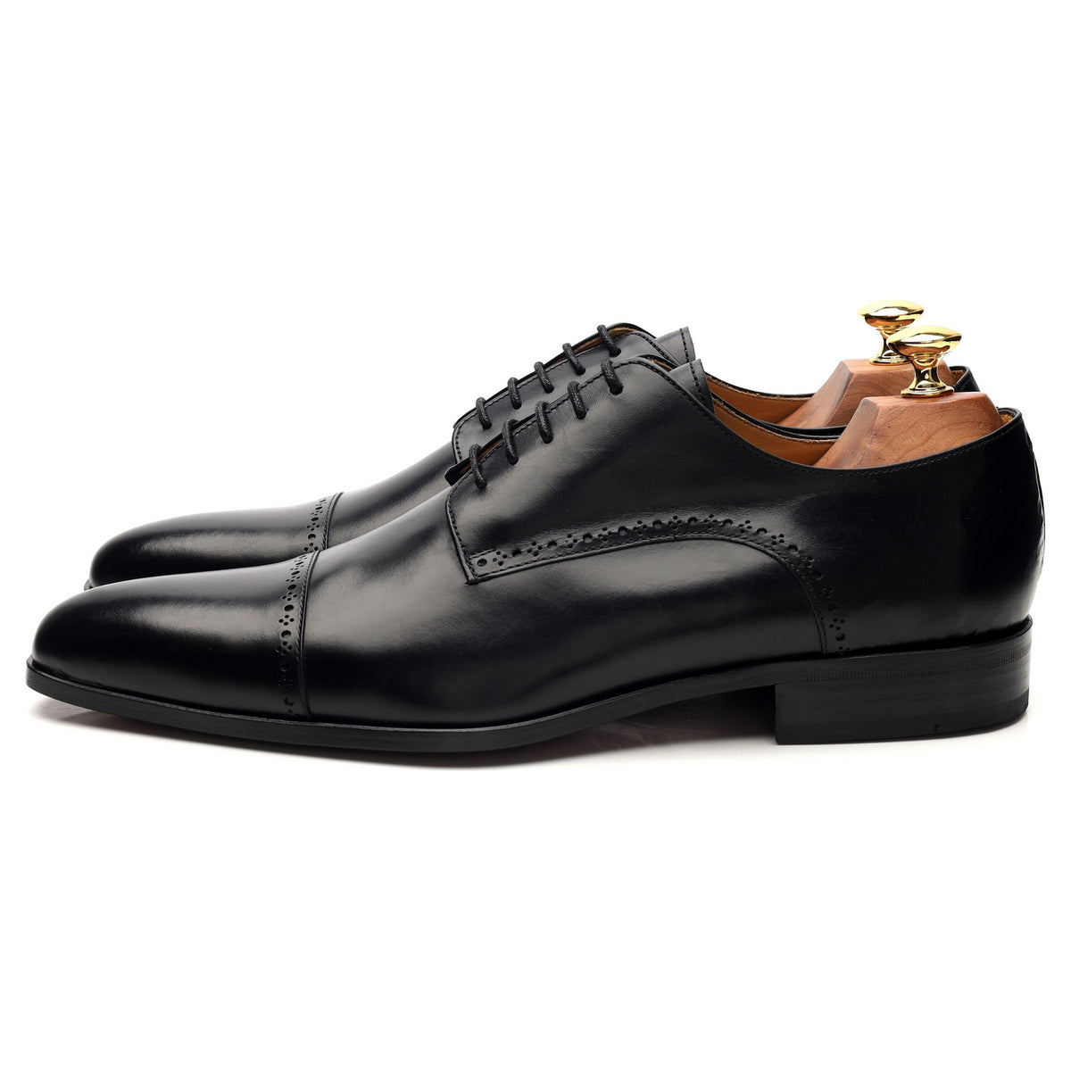 &#39;Montana&#39; Black Leather Derby UK 9