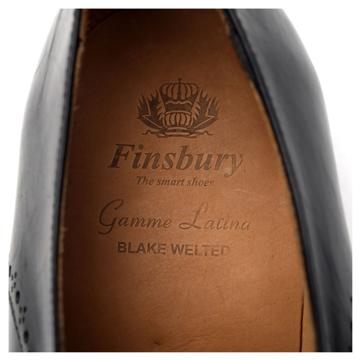 &#39;Montana&#39; Black Leather Derby UK 9