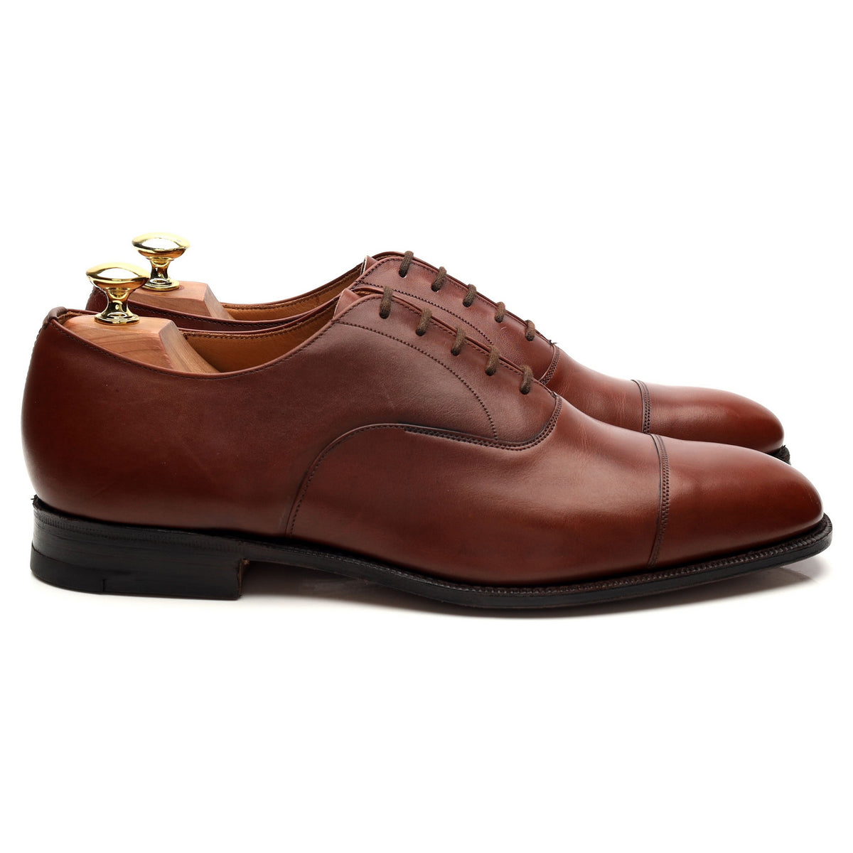 &#39;Consul&#39; Tan Brown Leather Oxford UK 8.5 E