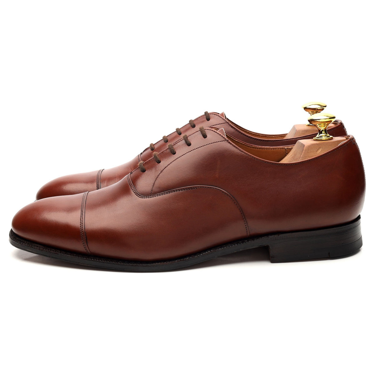 &#39;Consul&#39; Tan Brown Leather Oxford UK 8.5 E