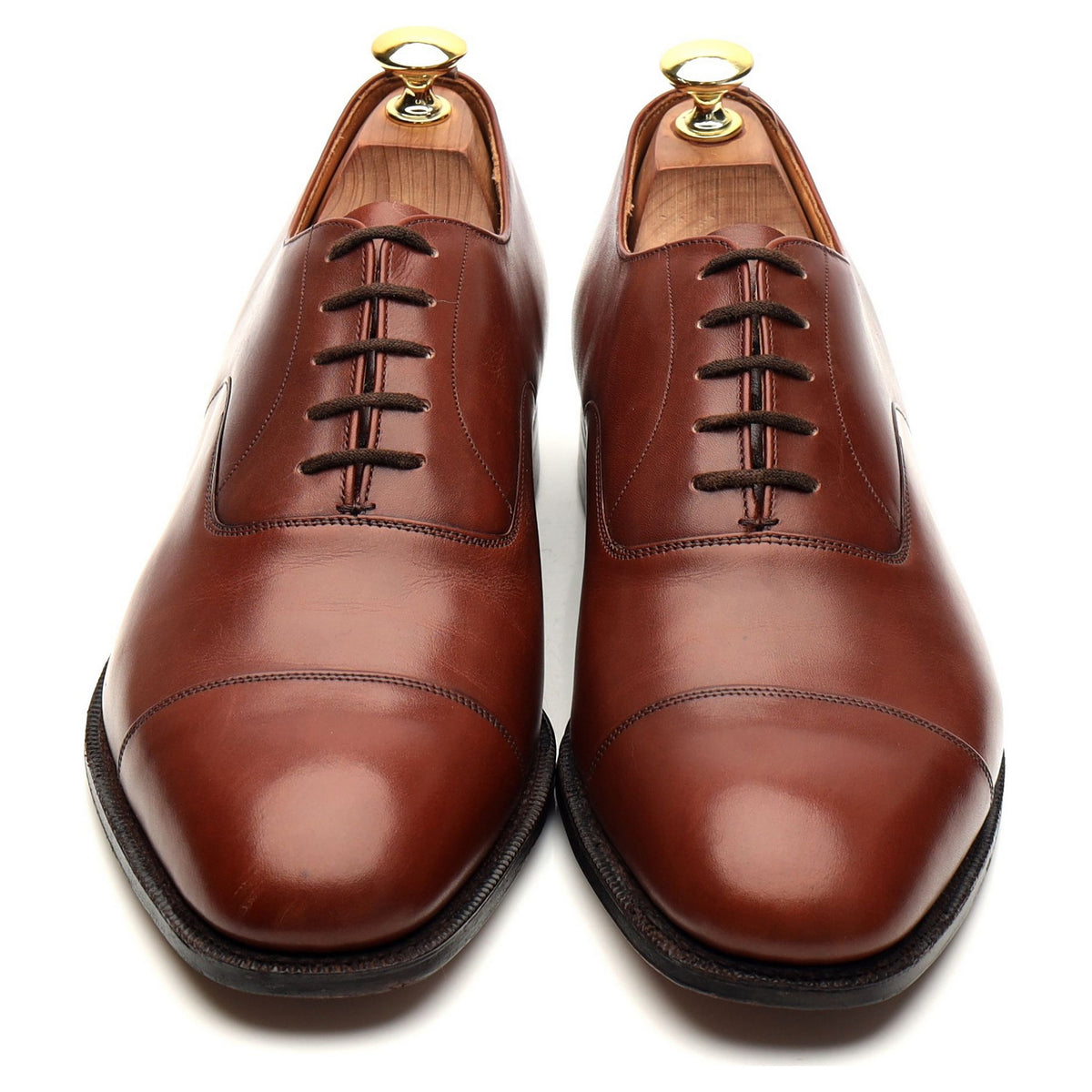 &#39;Consul&#39; Tan Brown Leather Oxford UK 8.5 E