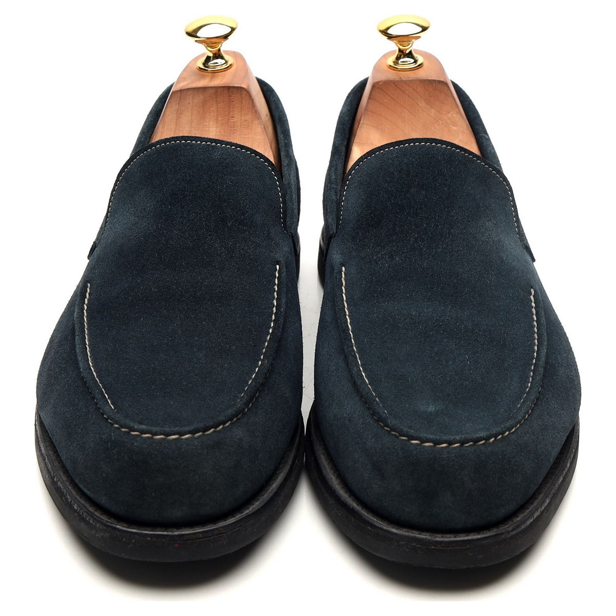 &#39;Chester&#39; Blue Suede Loafers UK 9.5 E
