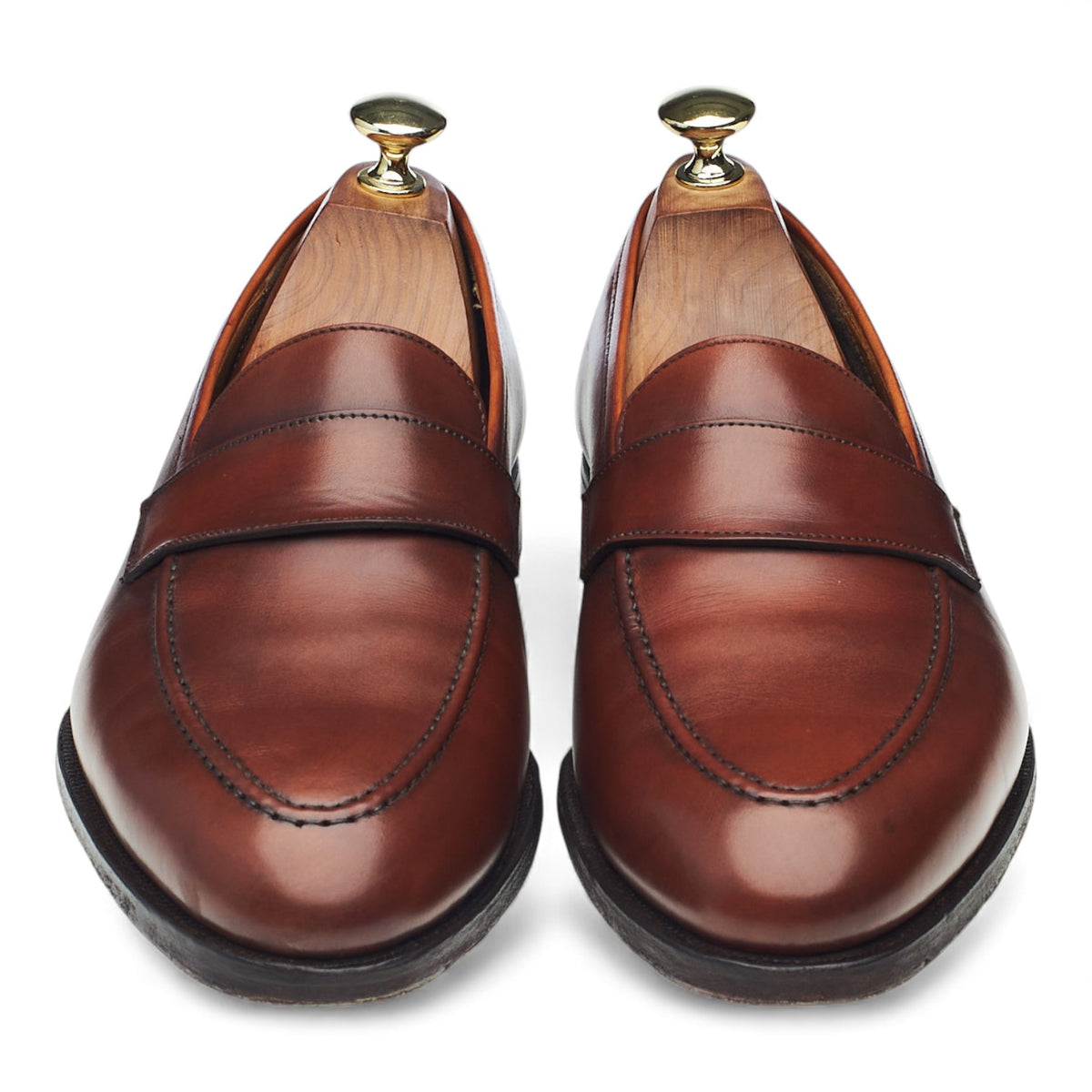 'Harcourt' Brown Leather Loafers UK 7.5 E