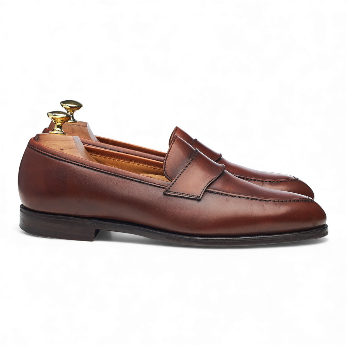 'Harcourt' Brown Leather Loafers UK 7.5 E