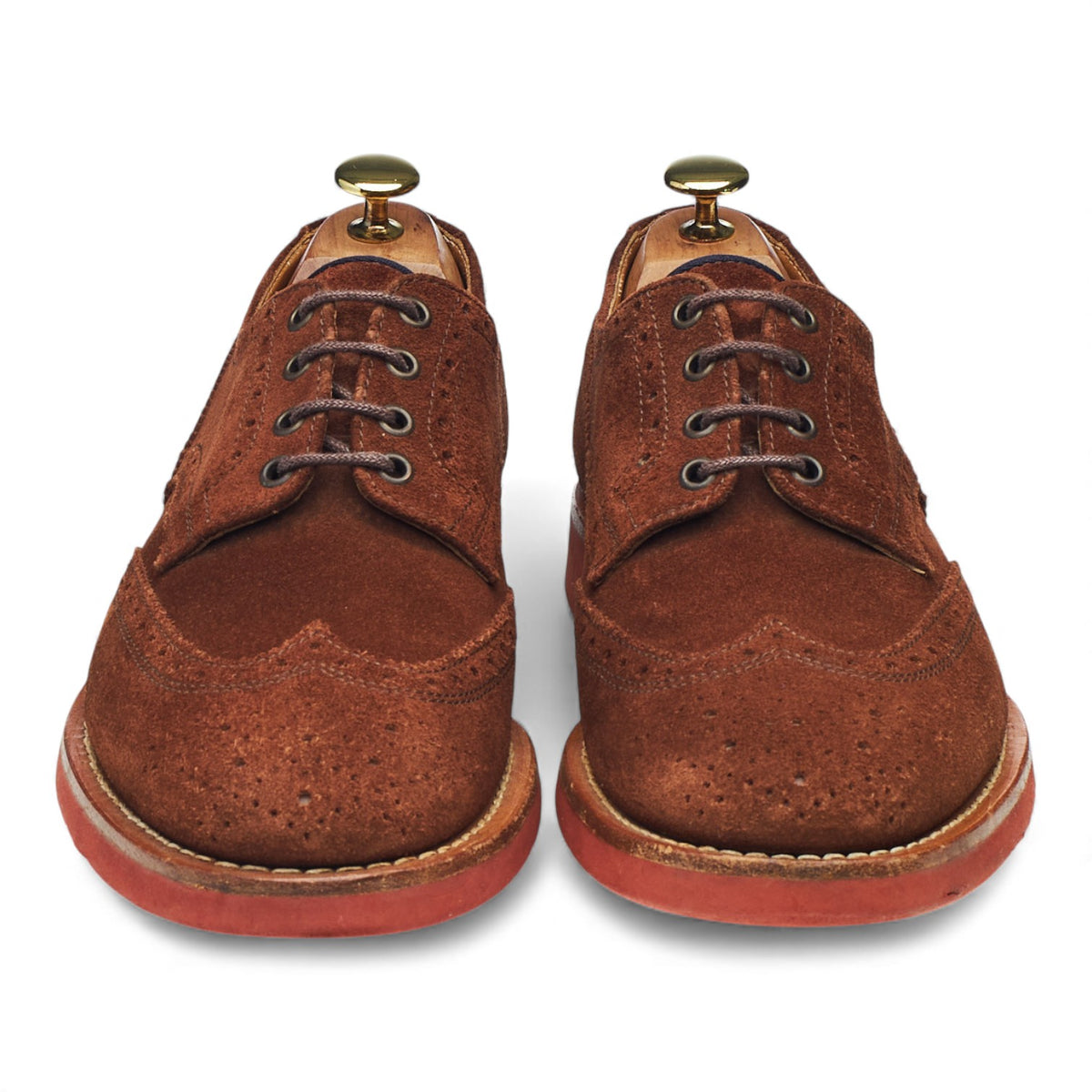 Brown Suede Derby Brogues UK 8 EU 42