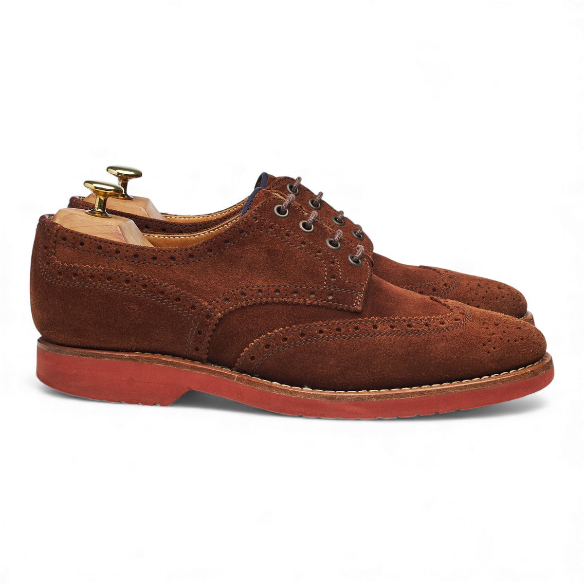 Brown Suede Derby Brogues UK 8 EU 42