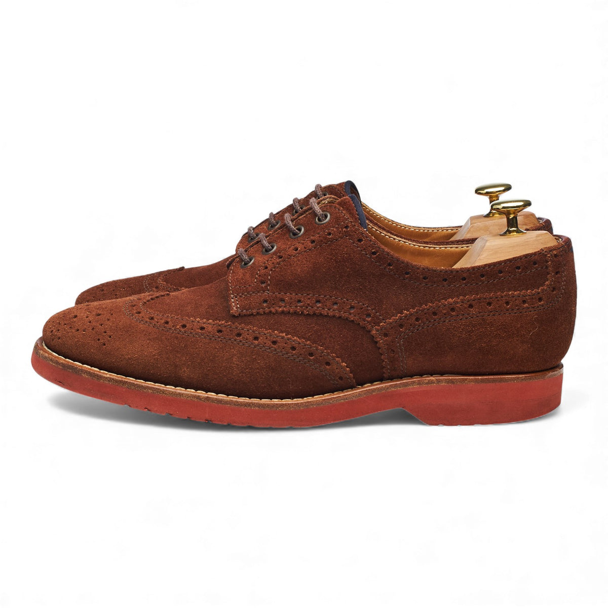 Brown Suede Derby Brogues UK 8 EU 42