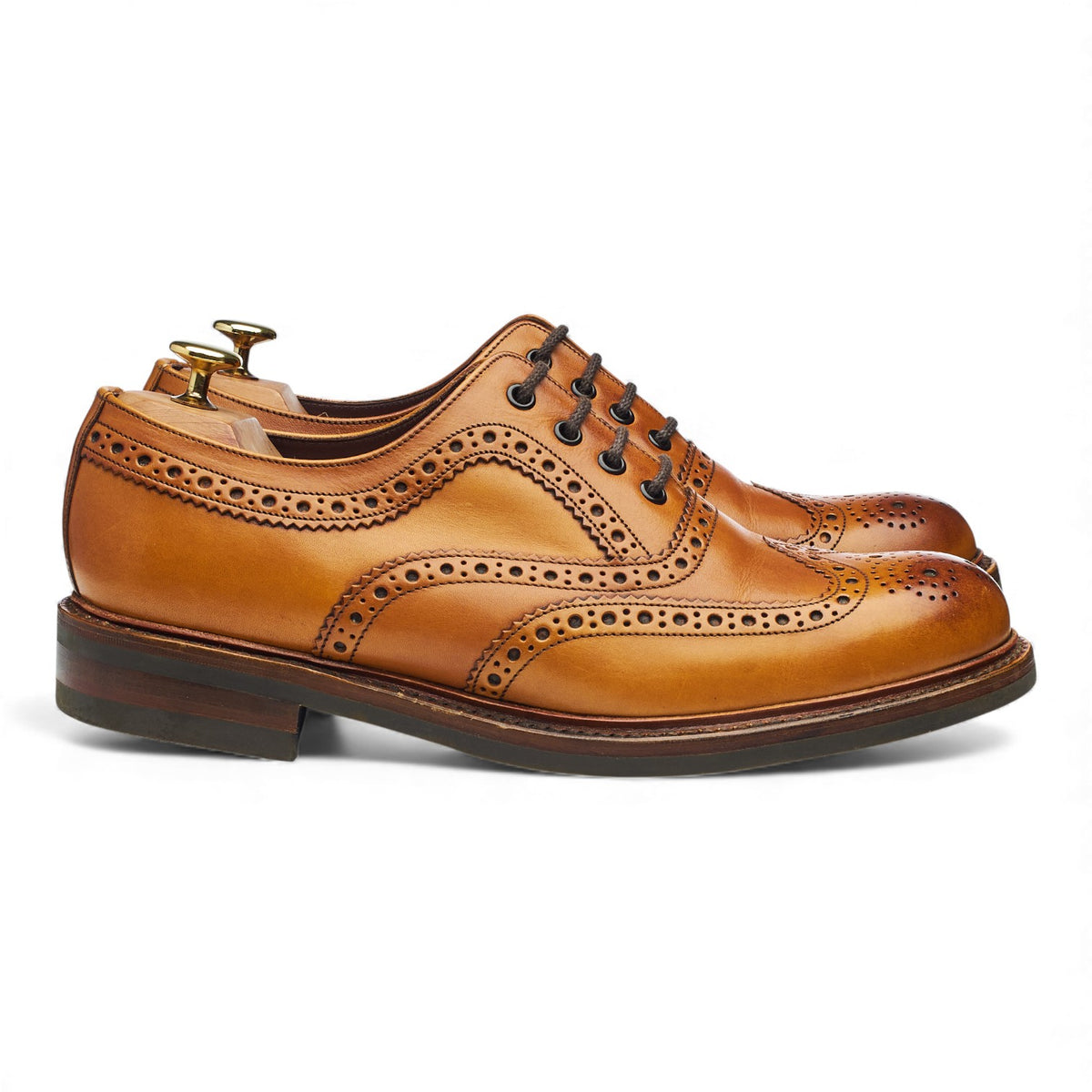 1880 'Edward' Tan Brown Oxford Brogues UK 8.5 G
