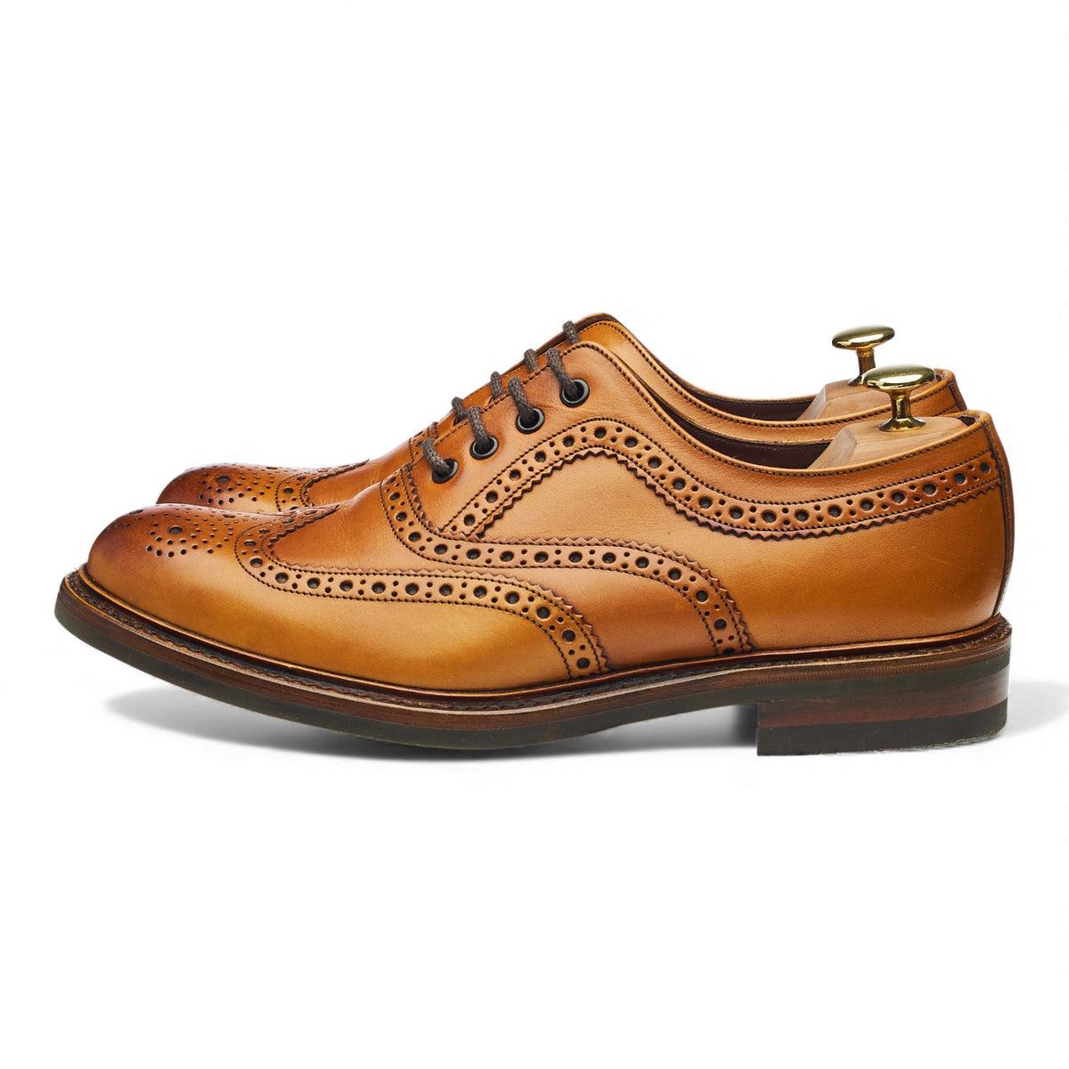 1880 'Edward' Tan Brown Oxford Brogues UK 8.5 G