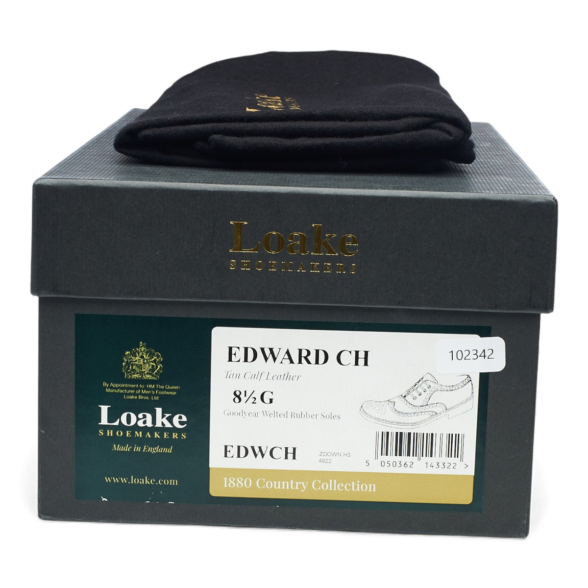 1880 'Edward' Tan Brown Oxford Brogues UK 8.5 G