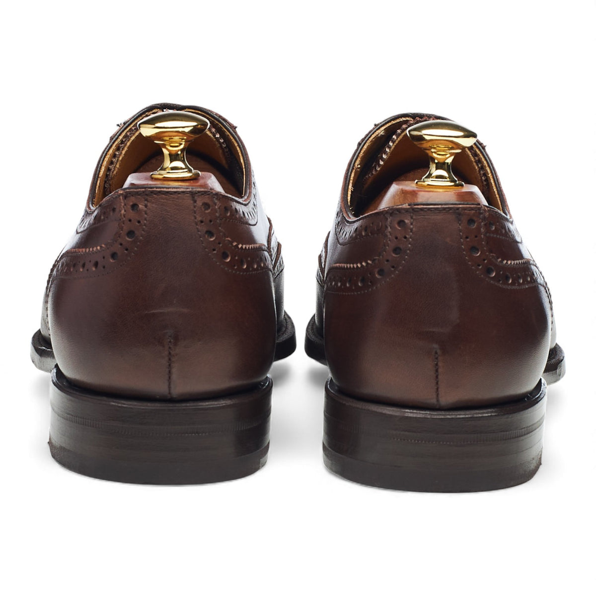 '4475' Dark Brown Leather Oxford Brogues UK 9